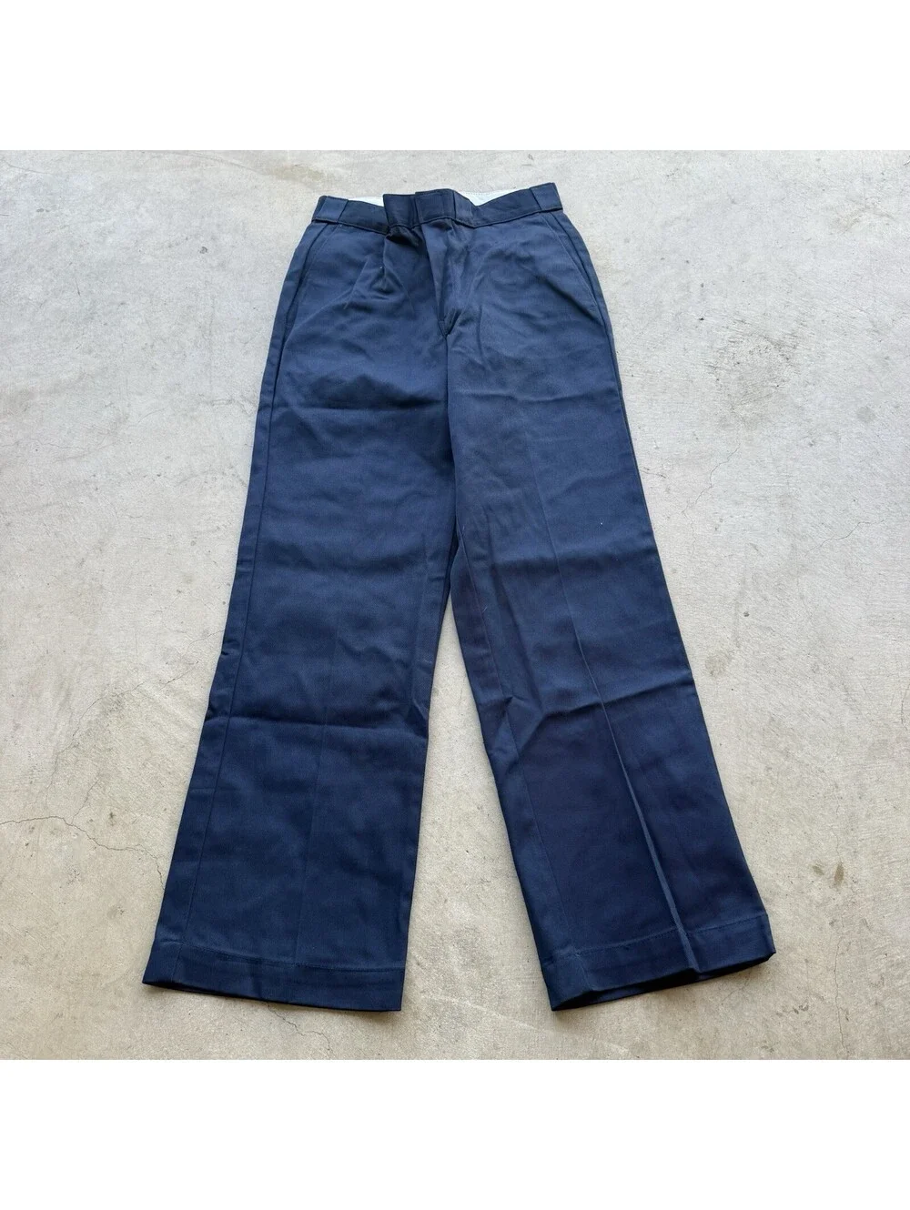Vintage 70s-80s Dickies Talon Work Wear Navy 28x29 Pants